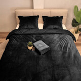 Beau Maison Velvet Duvet Cover Black
