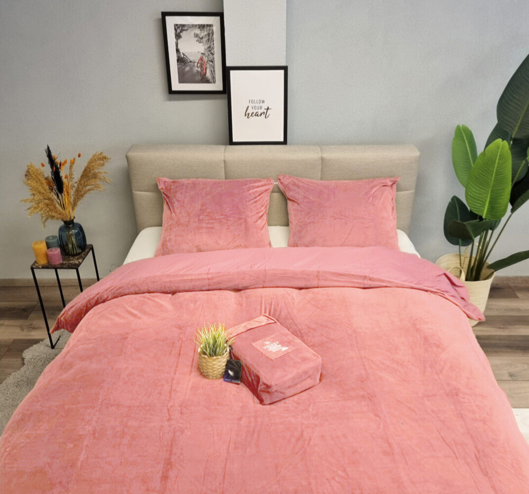Beau Maison Fluwelen Dekbedovertrek Oud Rose-Rosewood Velvet/Velours Beau Maison Fluwelen Dekbedovertrek Oud Rose-Rosewood Velvet/Velours