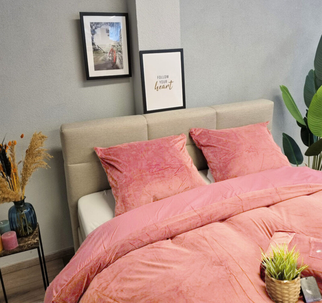 Beau Maison Velvet Duvet Cover Old Rose-Rosewood Velvet/Velour