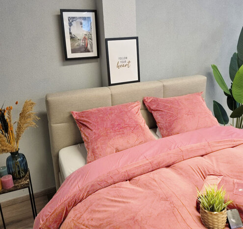 Beau Maison Velvet Duvet Cover Old Rose-Rosewood Velvet/Velour