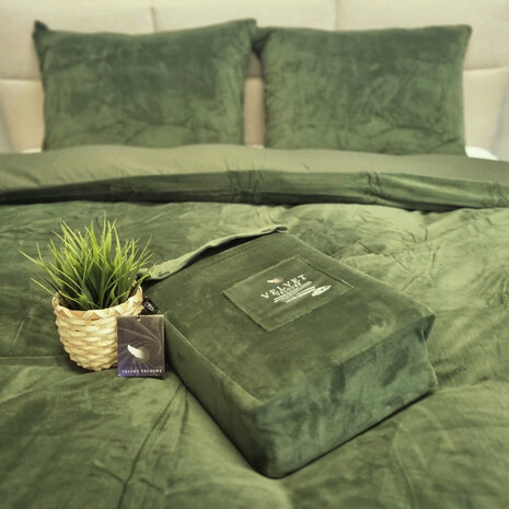 Beau Maison Velvet Bettbezug Grüner Samt/Velours Beau Maison Velvet Bettbezug Grüner Samt/Velours