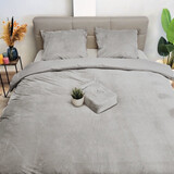 Beau Maison Velvet Duvet Cover Gray