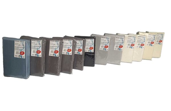 Stock Einfarbige Baumwoll-Bettbezüge - Regenerated Cotton  with Pillow Cases