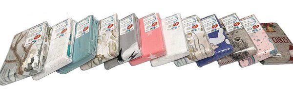 Stock Assorted Cotton Duvet Covers with Prints - Regenerated Cotton with Pillow Cases Stock Assorted Cotton Duvet Covers with Prints - Regenerated Cotton with Pillow Cases