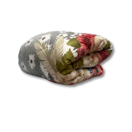 Beau Maison Printed duvet gray with roses All Season