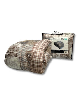 Beau Maison Bedruckte Bettdecke Beige-Taupe