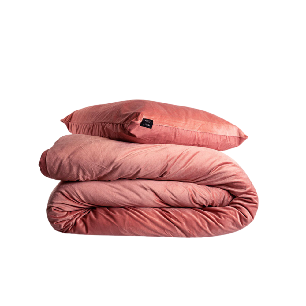 Beau Maison Fluwelen Dekbedovertrek Oud Rose-Rosewood Velvet/Velours Beau Maison Fluwelen Dekbedovertrek Oud Rose-Rosewood Velvet/Velours