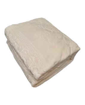 Beau Maison Luxury Living Blanket Ivory White 220 x 240 cm