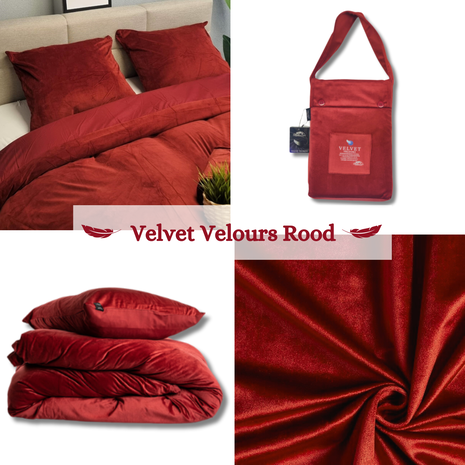 Beau Maison Velvet Duvet Cover Bordeaux/Red Beau Maison Velvet Duvet Cover Bordeaux/Red