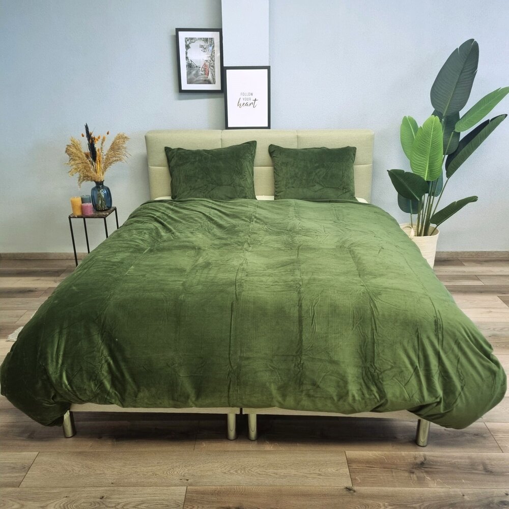 Beau Maison Velvet Bettbezug Grüner Samt/Velours Beau Maison Velvet Bettbezug Grüner Samt/Velours