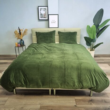 Beau Maison Velvet Bettbezug Grüner Samt/Velours Beau Maison Velvet Bettbezug Grüner Samt/Velours