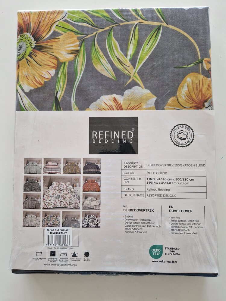 Refined Bedding Bettbezug, sortiert, 140 x 200/220 cm