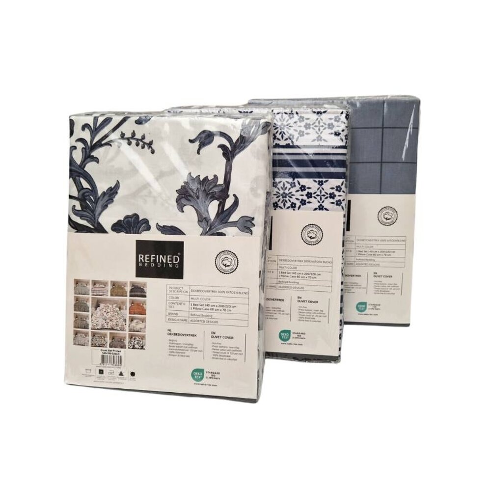 Refined Bedding Dekbedovertrek Assorti Sale 140x200/220cm