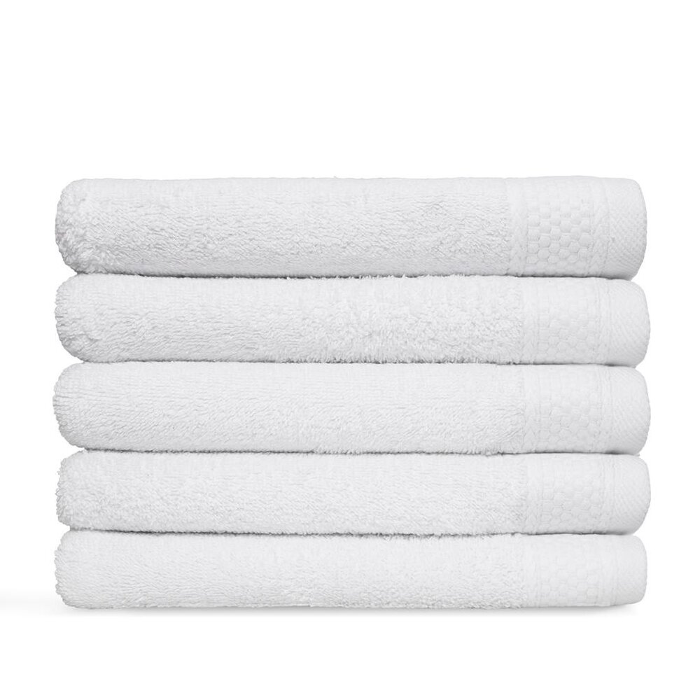 Beau Maison Luxury White Bath Towel 100% Cotton - Hotel Quality 500g/m² - Available in 50x100 cm and 70x140 cm