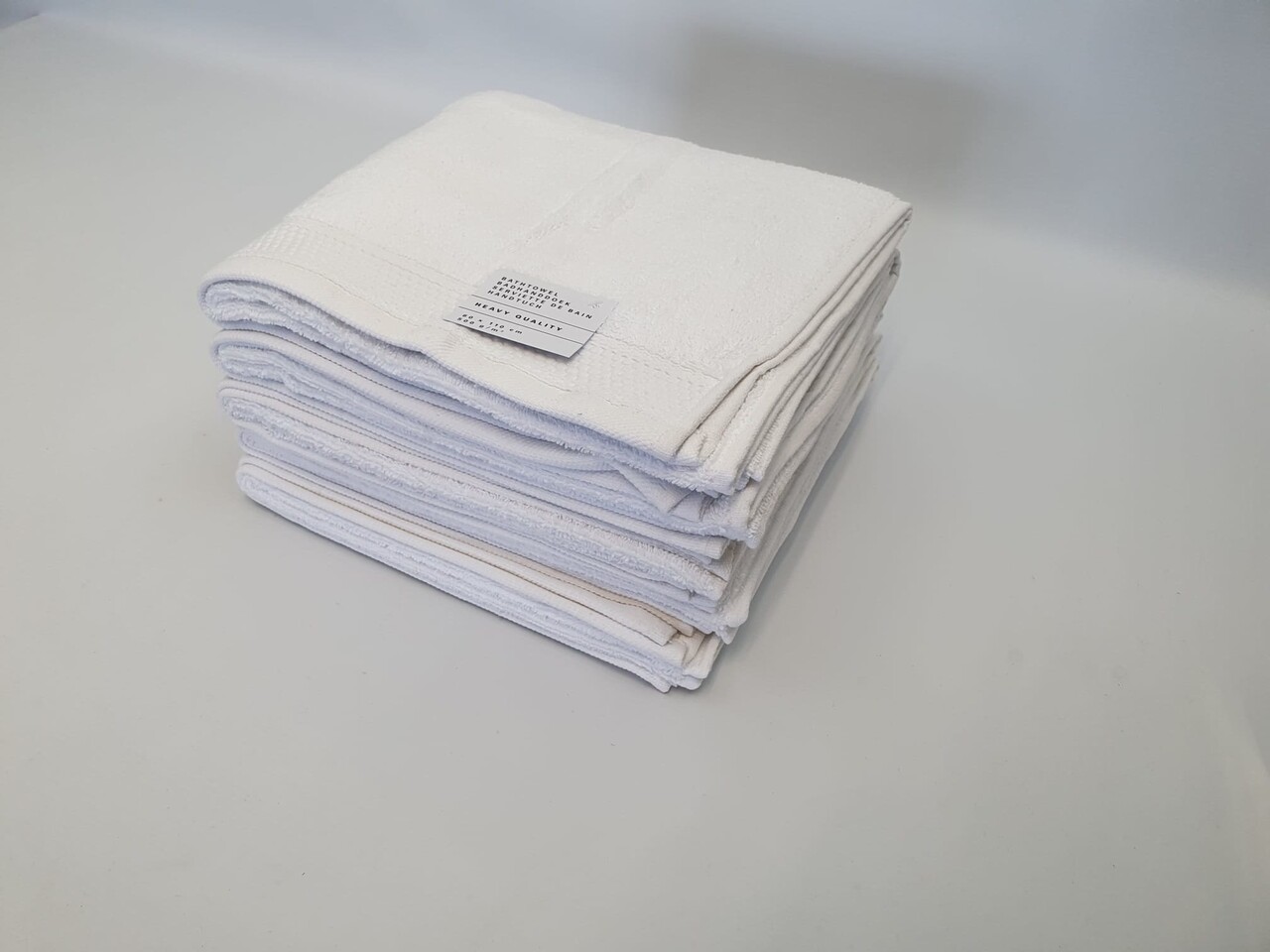Beau Maison Luxury White Bath Towel 100% Cotton - Hotel Quality 500g/m² - Available in 50x100 cm and 70x140 cm