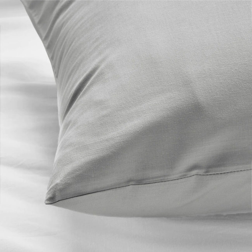 Beau Maison Body Pillow Cover Grey - 100% Cotton - 40x145 cm