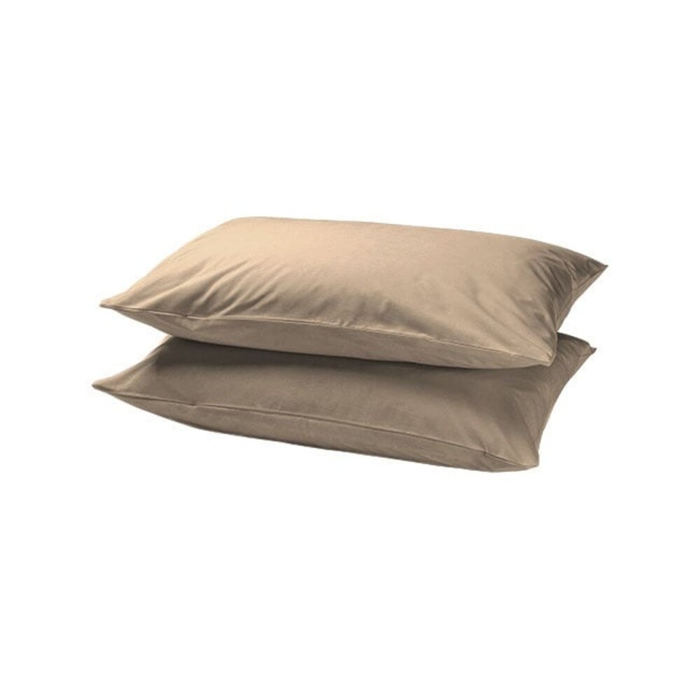 Beau Maison Set mit 2 Baumwollkissenbezügen in Taupe – atmungsaktiv, antiallergisch und OEKO-TEX-zertifiziert! Beau Maison Set mit 2 Baumwollkissenbezügen in Taupe – atmungsaktiv, antiallergisch und OEKO-TEX-zertifiziert!