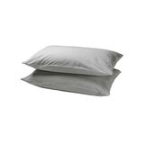 Beau Maison Cotton Pillowcases Grey - Set of 2