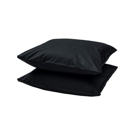 Beau Maison Set of 2 Cotton Pillowcases Black - Breathable, Anti-Allergic & OEKO-TEX Certified! Beau Maison Set of 2 Cotton Pillowcases Black - Breathable, Anti-Allergic & OEKO-TEX Certified!
