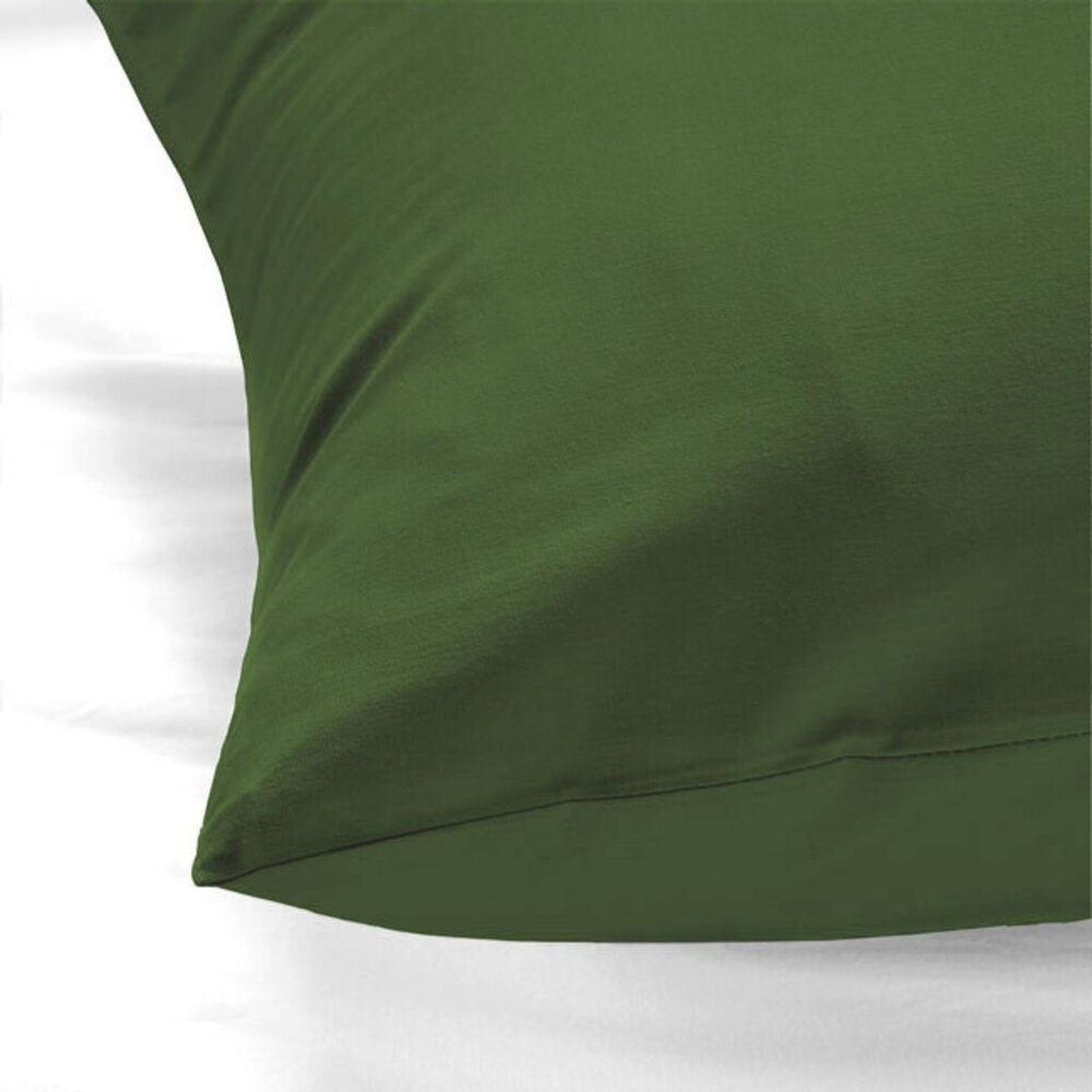 Beau Maison Set of 2 Cotton Pillowcases Green - Breathable, Anti-Allergic & OEKO-TEX Certified! Beau Maison Set of 2 Cotton Pillowcases Green - Breathable, Anti-Allergic & OEKO-TEX Certified!