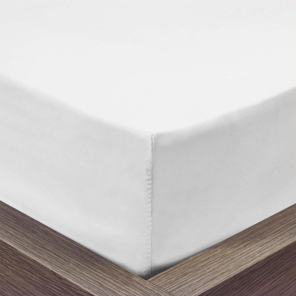 Beau Maison Cotton Fitted Sheet White