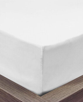 Beau Maison Fitted sheet Cotton White