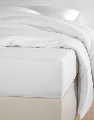 Beau Maison Cotton Fitted Sheet White