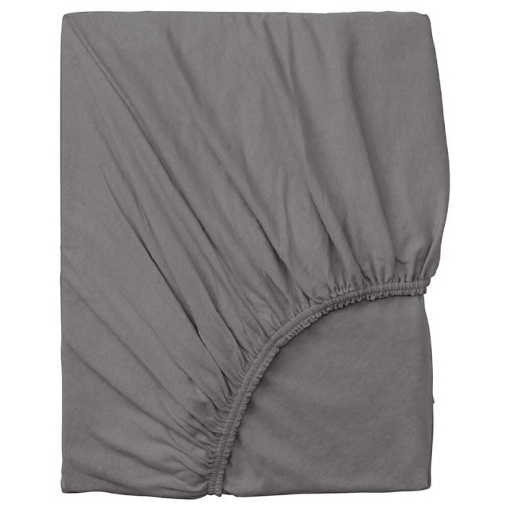 Beau Maison Cotton Fitted Sheet Anthracite - Deep, Stylish Color with Sustainable Packaging & OEKO-TEX Certification
