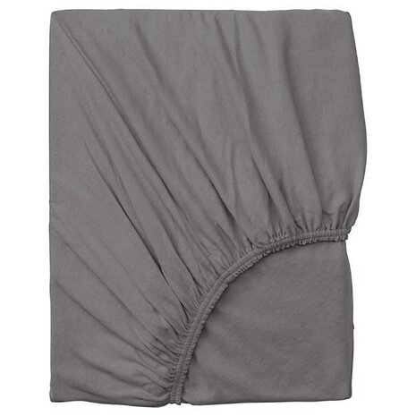 Beau Maison Cotton Fitted Sheet Anthracite - Deep, Stylish Color with Sustainable Packaging & OEKO-TEX Certification