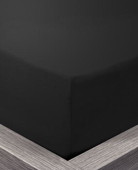 Beau Maison Fitted sheet Cotton Black