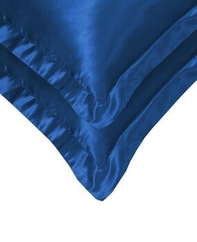 Beauty Silk Satin-Kissenbezüge, Marineblau