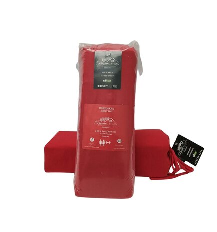 Beau Maison Beau Maison Jersey Hoeslaken Rood Beau Maison Beau Maison Jersey Hoeslaken Rood