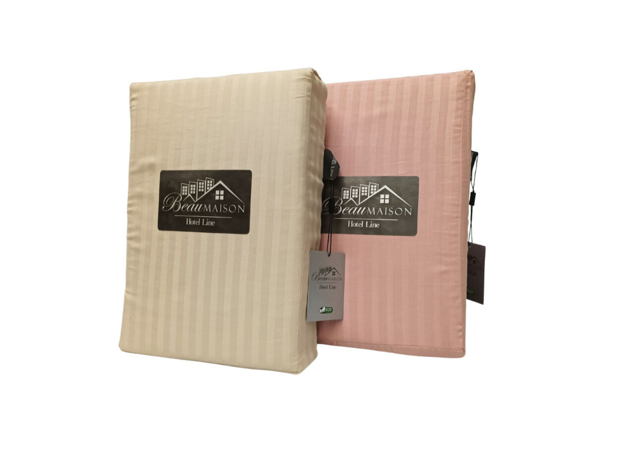 Beau Maison Cotton Satin Duvet Cover Hotel Line Tea Pink