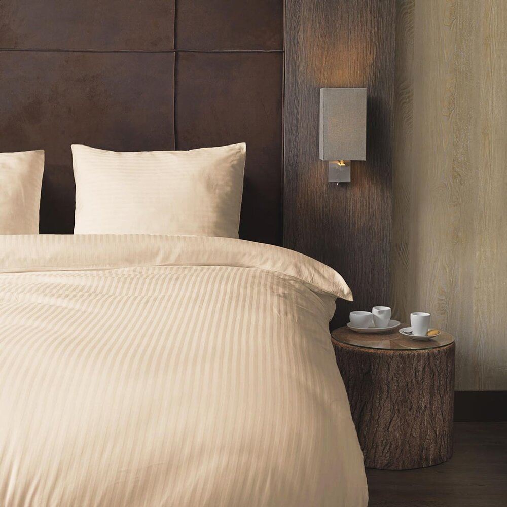 Beau Maison Cotton Satin Duvet Cover Hotel Line Sand