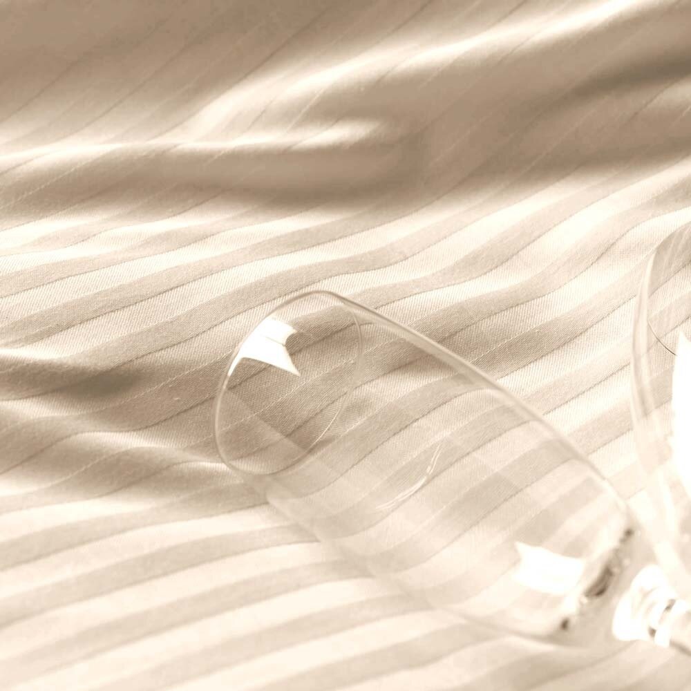 Beau Maison Cotton Satin Duvet Cover Hotel Line Sand