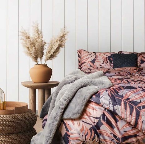 Stock Bettbezug aus Baumwollsatin Tropical Escape