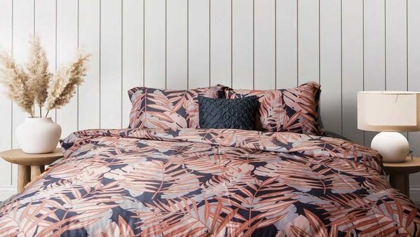 Stock Bettbezug aus Baumwollsatin Tropical Escape