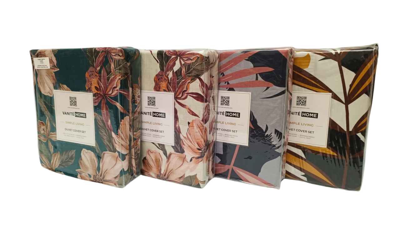 Stock Duvet cover Cotton Satin Tropical Escape Stock Duvet cover Cotton Satin Tropical Escape