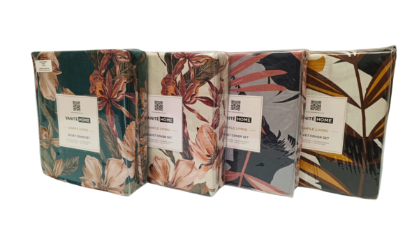 Stock Duvet cover Cotton Satin Tropical Escape Stock Duvet cover Cotton Satin Tropical Escape