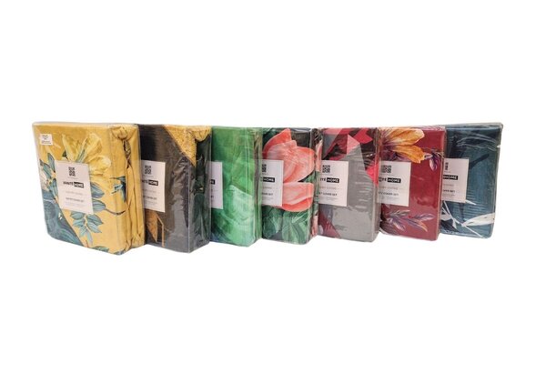 Stock Baumwollsatin-Bettbezug „Raining Daffodils“ – Lits Jumeaux Bettbezug Stock Baumwollsatin-Bettbezug „Raining Daffodils“ – Lits Jumeaux Bettbezug