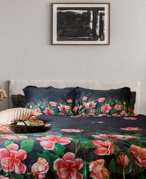 Stock Duvet cover Cotton Satin Bed of Roses - Duvet cover 240x220