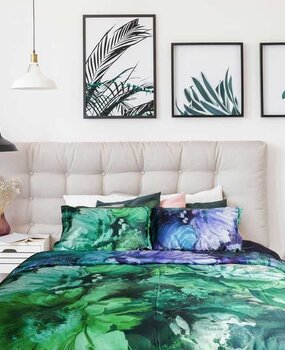 Stock Duvet cover Cotton Satin Florista - Duvet cover 240x220 Stock Duvet cover Cotton Satin Florista - Duvet cover 240x220