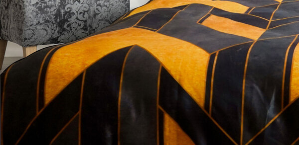 Stock Night Aroma Cotton Satin Duvet Cover - Twin Duvet Cover