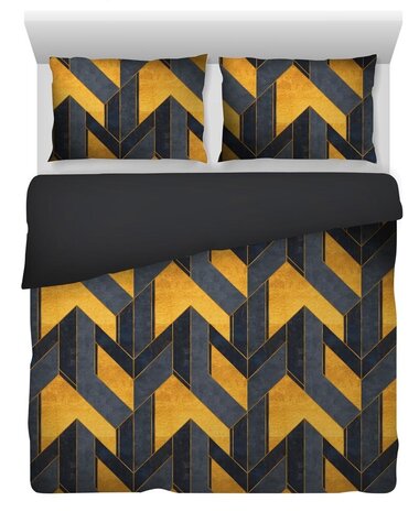 Stock Night Aroma Cotton Satin Duvet Cover - Twin Duvet Cover