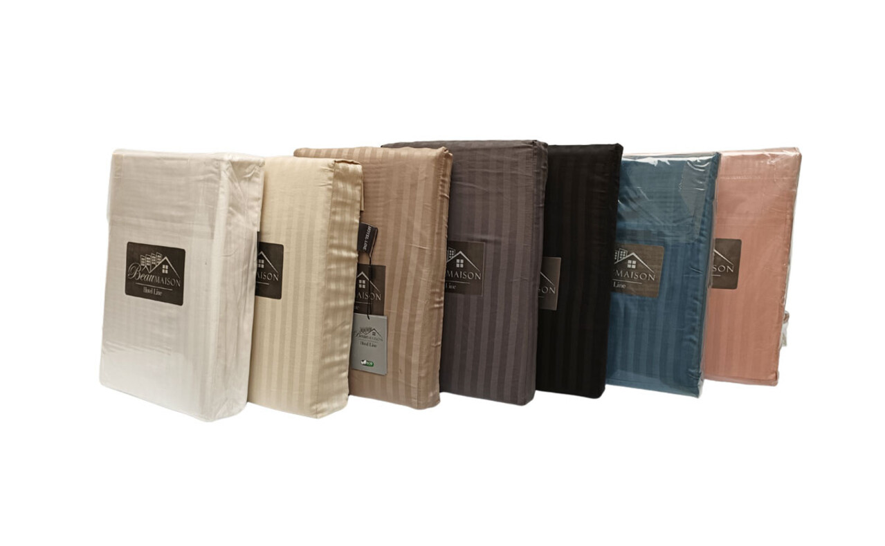 Beau Maison Cotton Satin Duvet Cover Hotel Line Sand