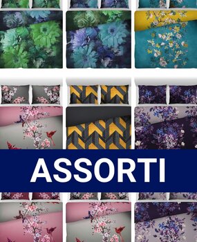 Stock Assorti Dekbedovertrek Katoen Satijn - Dekbedovertrek 240x220 cm