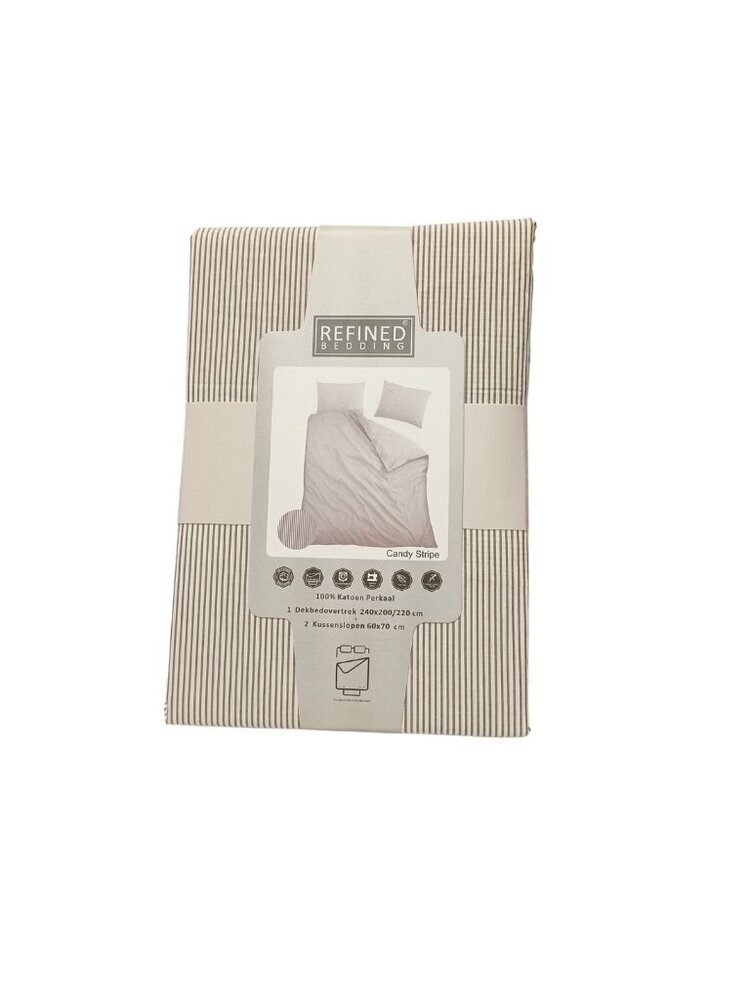 Refined Bedding Cotton Duvet Cover Candy Stripe Refined Bedding Cotton Duvet Cover Candy Stripe