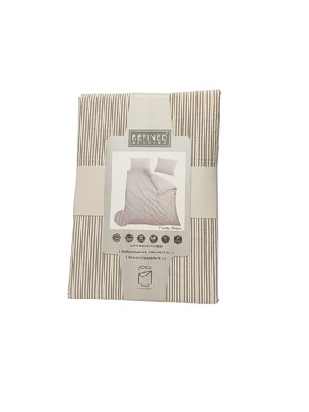 Refined Bedding Baumwoll-Bettbezug Candy Stripe