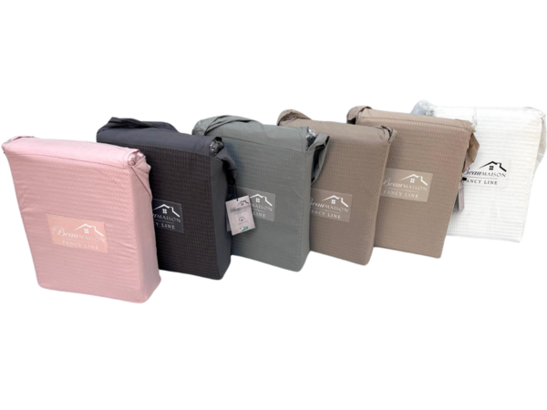 Beau Maison Waffle Fabric Duvet Cover White - 100% Cotton - Copy Beau Maison Waffle Fabric Duvet Cover White - 100% Cotton - Copy