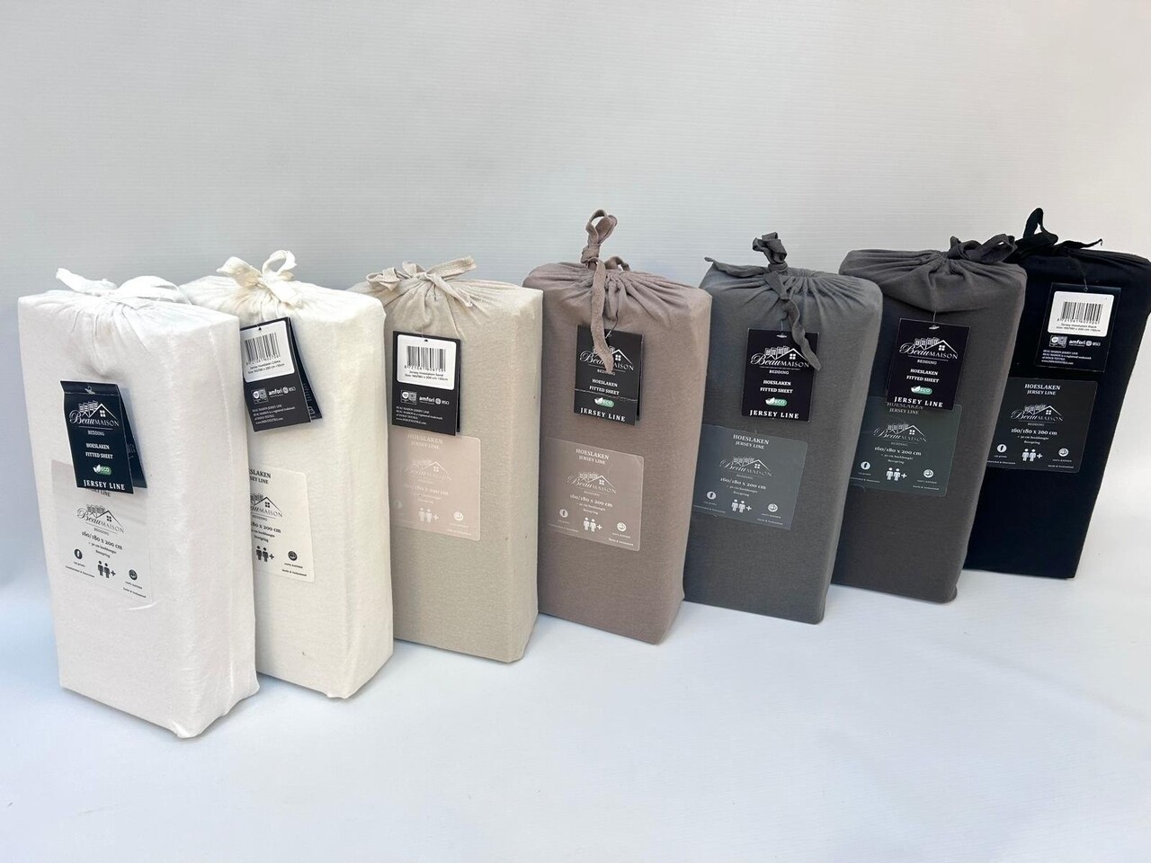 Beau Maison Jersey-Spannbetttuch Sand Beau Maison Jersey-Spannbetttuch Sand